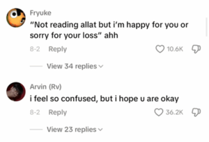 screenshot of comments