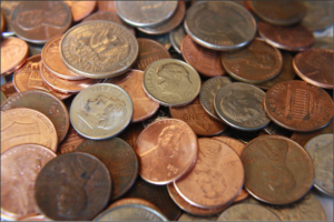 Pile of change