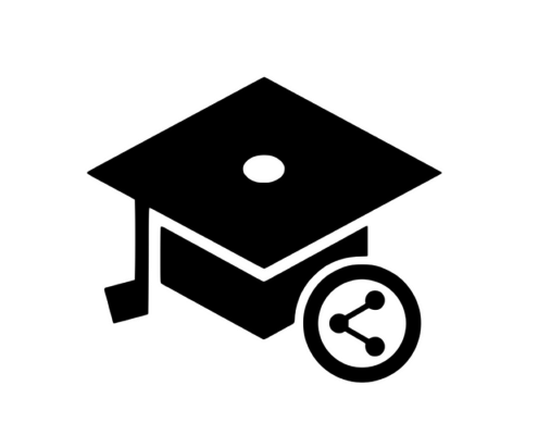 cap with share icon