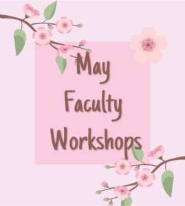 may faculty workshops cherry blossom logo