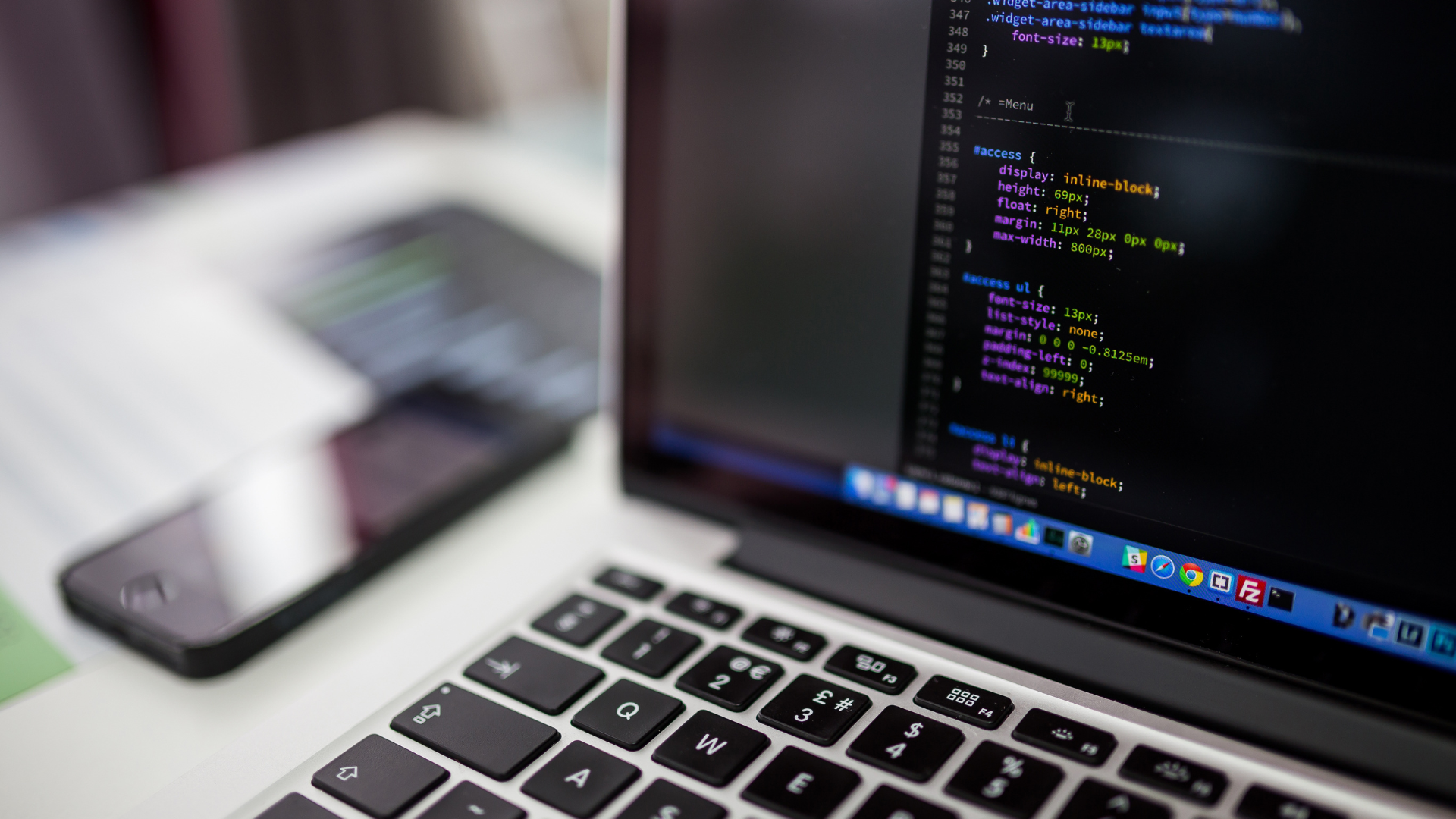 computer with code