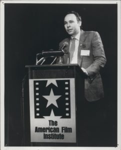 Larry Kirkman speaking at American Film Institute