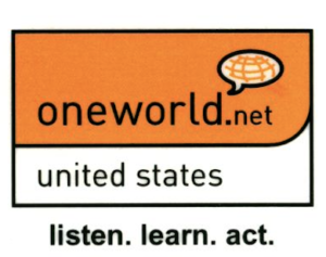oneworld.org logo Larry Kirkman chair of the board of One World