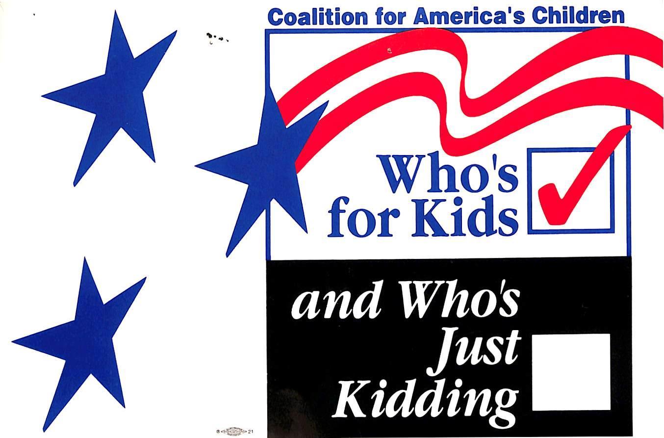 Who's for Kids and Who's Just Kidding Logo