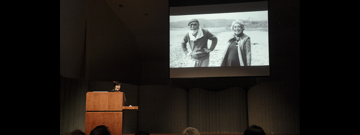 Yoshiko Hayakawa at Hiroshima Panels Presentation