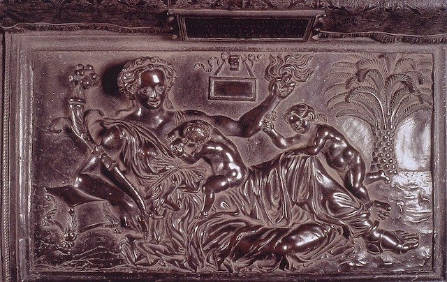 Antonio Pollaiuolo, Tomb of Sixtus IV, Detail of Charity, c.1484-1493
