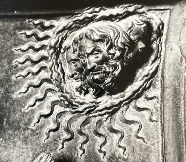 Antonio Pollaiuolo, Tomb of Sixtus IV, Detail of the Trinity Head in Theology, c.1484-1493